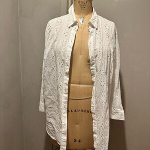 Mango Eyelet Top